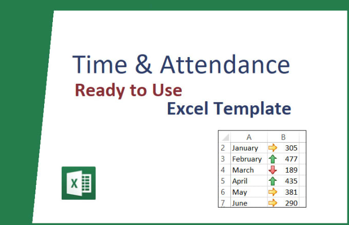 Gig Preview - Provide, ready to use time and attendance excel template