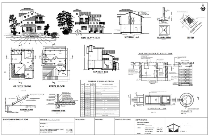 Gig Preview - Draw architectural and construction floor plan, elevations for permit