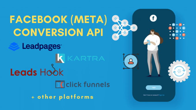 Gig Preview - Setup facebook meta conversion API pixel tracking for funnel or website