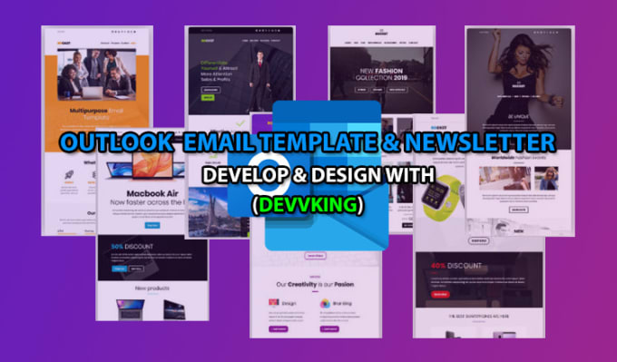 Gig Preview - Do responsive email template and outlook HTML email template