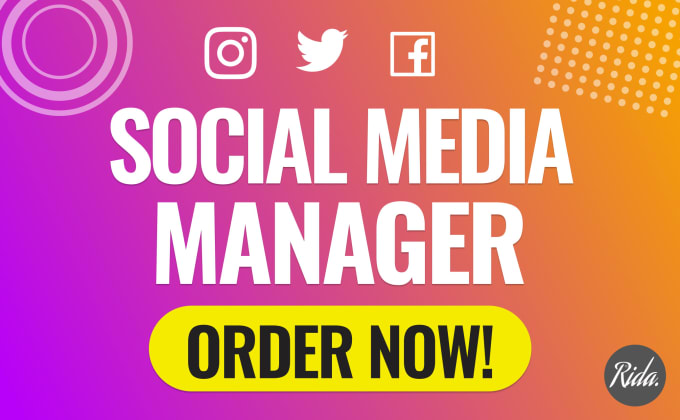 Gig Preview - Be your professional social media manager