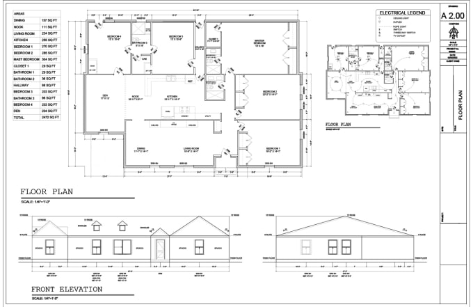 Gig Preview - Draw plan or architectural drawings in autocad o rhino