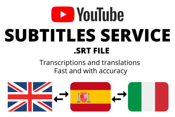 Bestseller - add subtitles or captions to your youtube videos