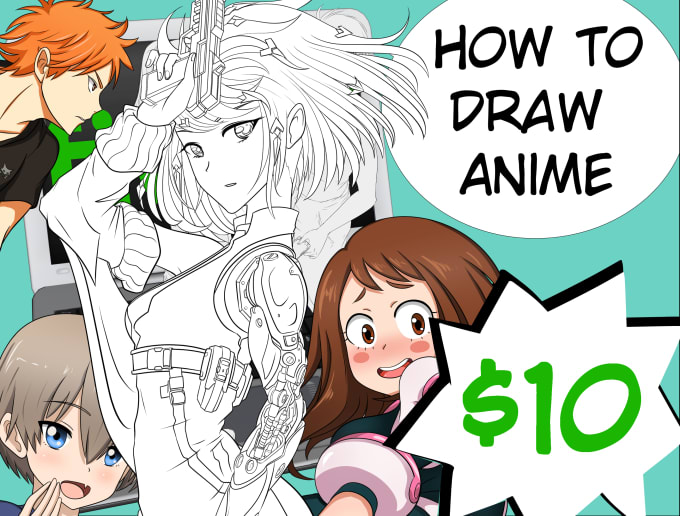 Gig Preview - Teach you how to draw anime online