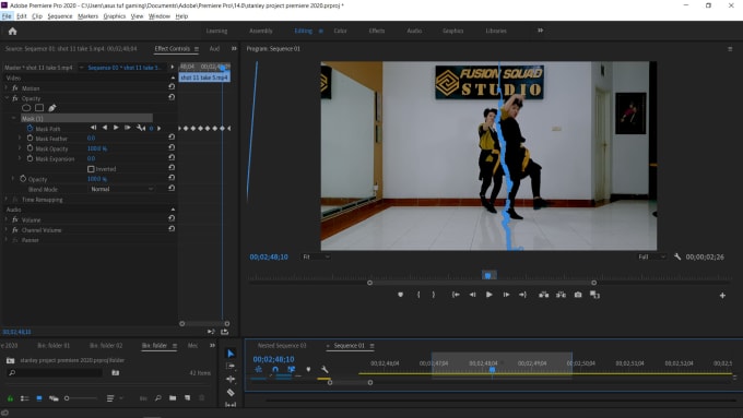 Gig Preview - Do video masking editing with frame per frame masking method