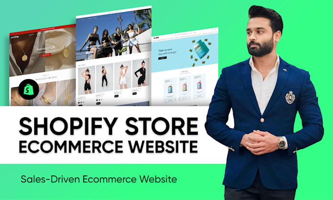 Gig Preview - Design shopify ecommerce website, build shopify online store