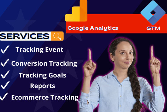 Gig Preview - Setup conversion tracking by using google analytics 4 and gtm