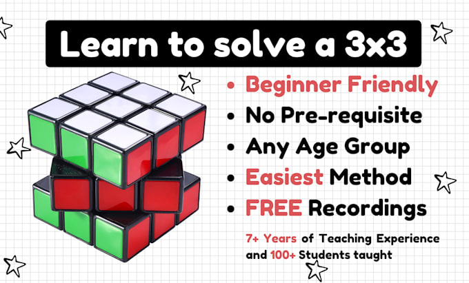 Gig Preview - Teach you how to solve a rubiks cube in the easiest way