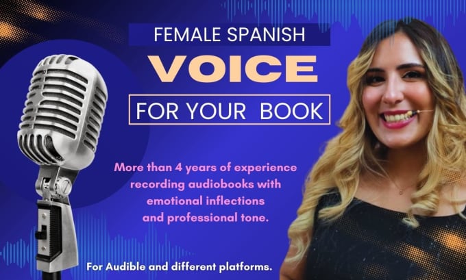 Gig Preview - Record a female spanish voiceover for audiobook with acx