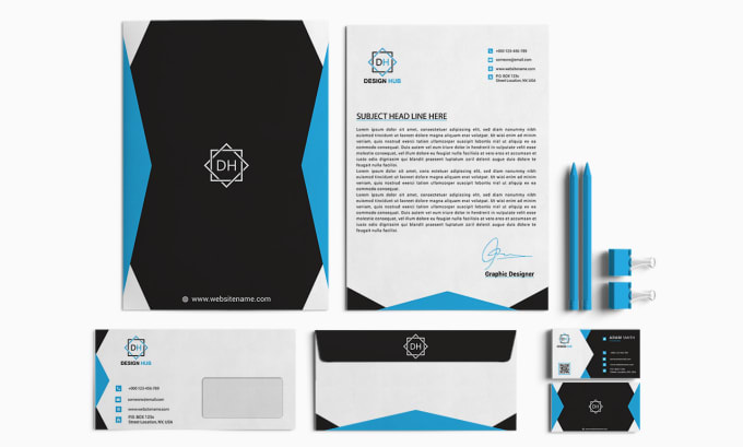 Gig Preview - Create an ideal, clear business card, letterhead, envelope