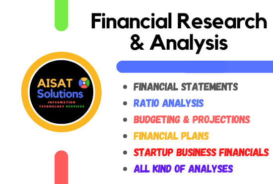 Gig Preview - Do financial research, financial analysis and ratio analysis for companies