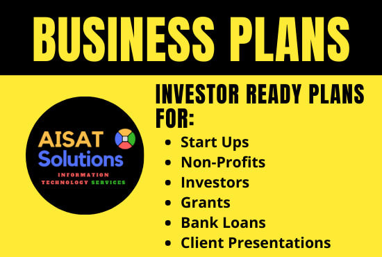 Gig Preview - Make detailed business plan, proposal, market research, financial plan