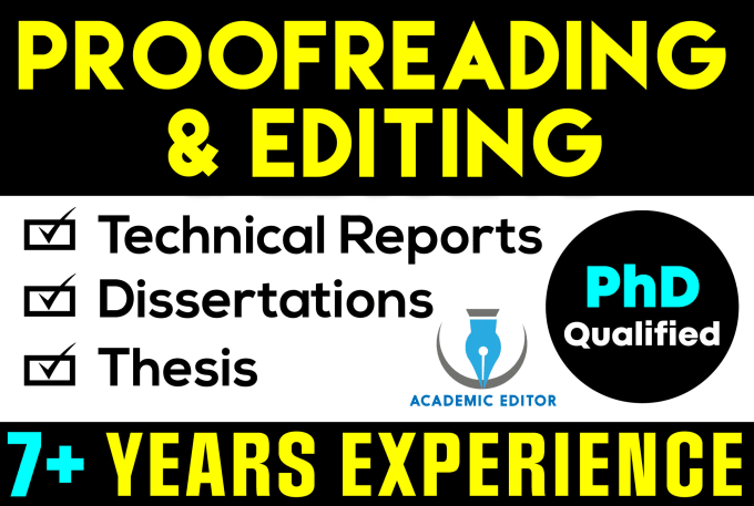 Gig Preview - Proofread and edit your thesis or dissertation