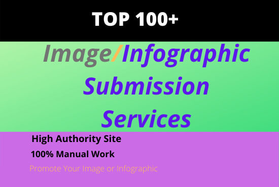 Gig Preview - Submit infographic or image to 100 image submission or photo sharing sites