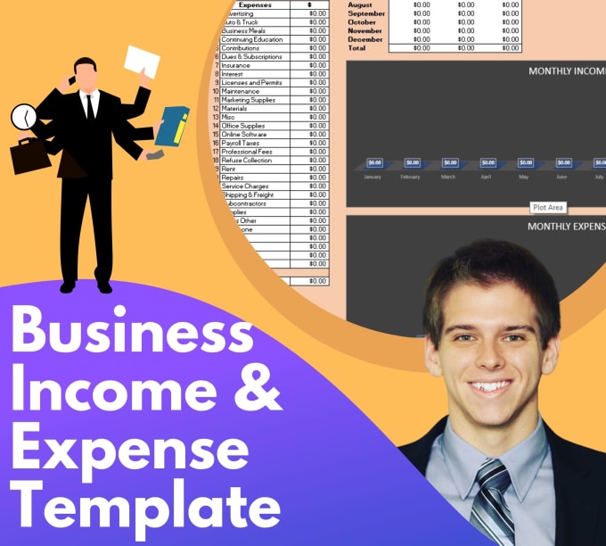 Bestseller - provide my business income and expense template in excel