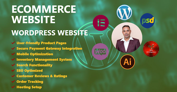 Gig Preview - Build a wordpress ecommerce store with 9 key features SEO