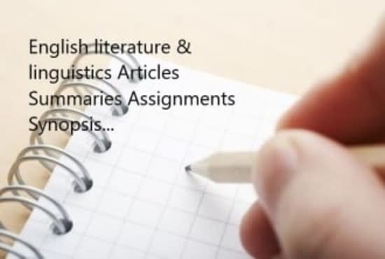 Bestseller - professionally proof, edit, and write literature papers