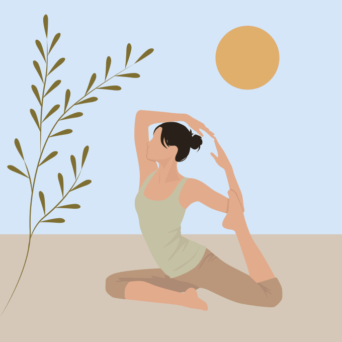 Gig Preview - Create yoga, workout and fitness illustrations