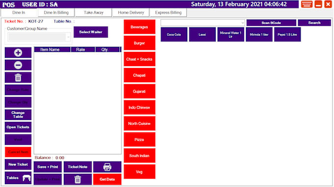 Gig Preview - Provide pos software for restaurant fast food café shop