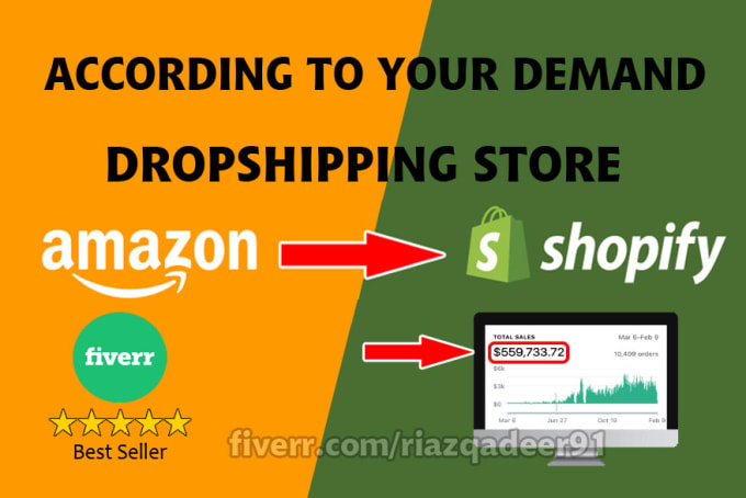 Gig Preview - Design amazon dropshipping store in shopify