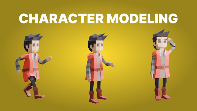 Gig Preview - Create 3d low poly models, characters and environment