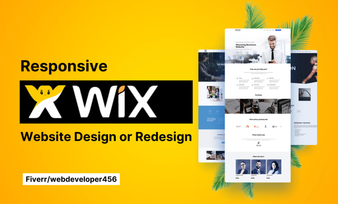 Gig Preview - Design, redesign or update your wix website professionally