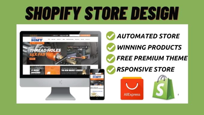 Gig Preview - Do shopify dropshipping store design, ,shopify website