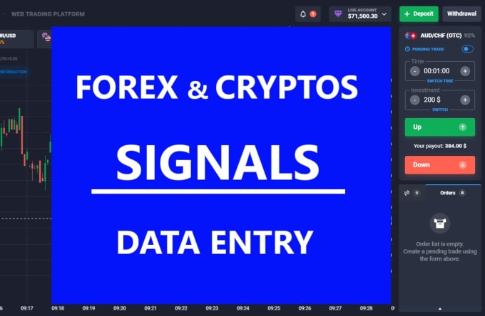 Gig Preview - Be your forex, cryptos, community signals data provider