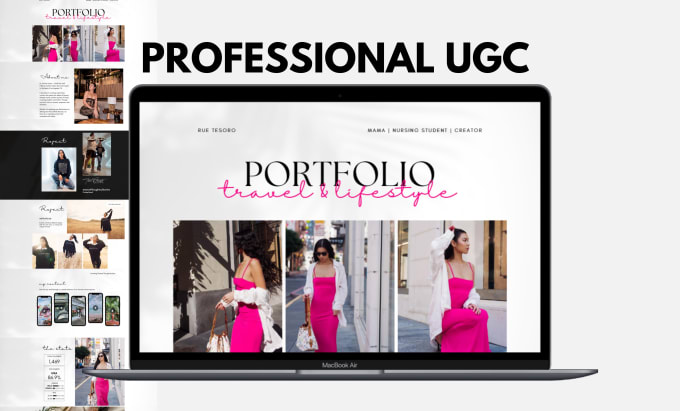 Gig Preview - Design ugc portfolio canva website, ugc media kit