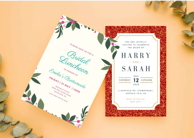 Gig Preview - Create digital or printable invitation cards for any event