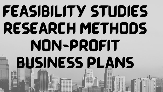 Gig Preview - Do nonprofit business plan feasibility studies and research methods