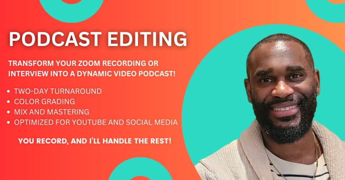 Bestseller - edit your zoom recording, or interview into a video podcast