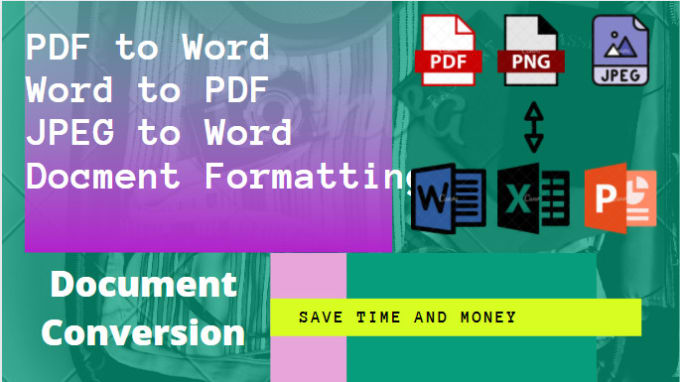 Gig Preview - Convert format edit design retype your document