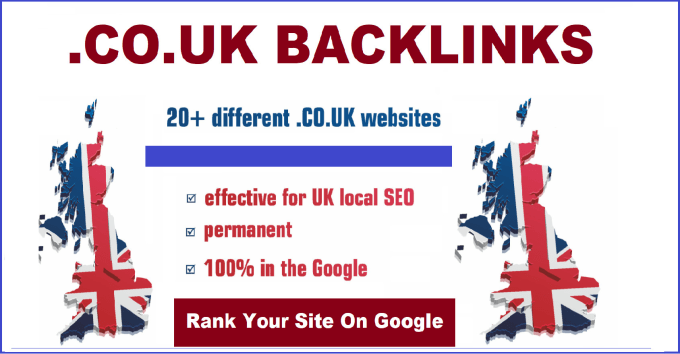 Gig Preview - Build high quality uk links, co uk backlinks, local seo