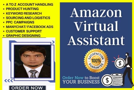 Gig Preview - Be expert amazon virtual assistant