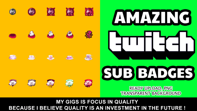 Gig Preview - Create custom sub badges for twitch