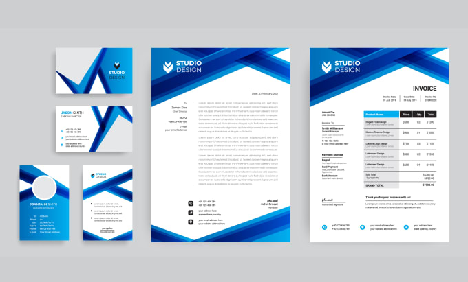 Gig Preview - Do business card,name card,visiting card,letterhead,invoice