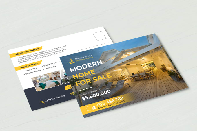 Gig Preview - Design real estate postcard, direct mail eddm, flyer in 24hrs