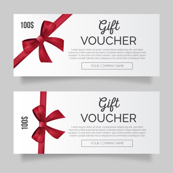 Gig Preview - Design beautiful gift voucher,coupon, or gift certificates