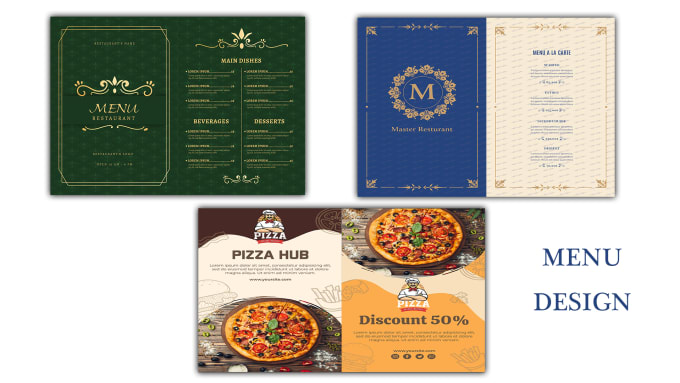 Gig Preview - Creative and attractive menu design for your cafe or eatery