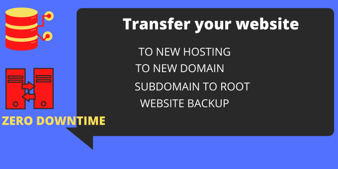 Gig Preview - Transfer website or move website to new hosting or domain