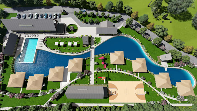 Gig Preview - Design 2d 3d master plan, site plan, landscape architect