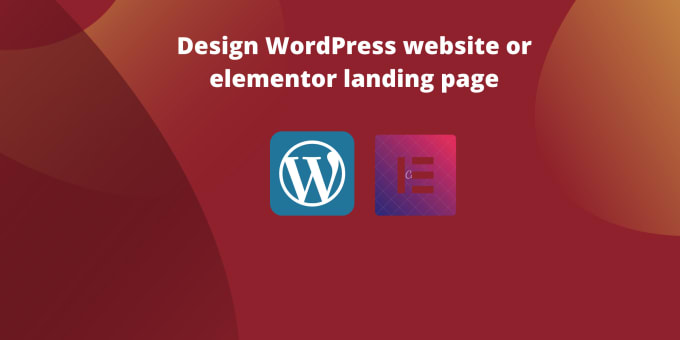 Gig Preview - Design wordpress website or elementor landing page