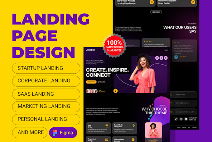 Bestseller - design a modern and high converting figma landing page with a modern UI UX