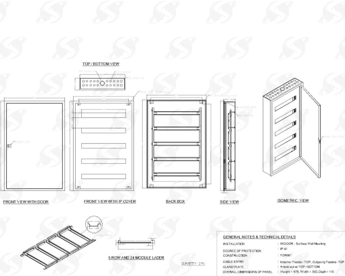 Gig Preview - Modeling 2d and 3d metal sheet by autocad