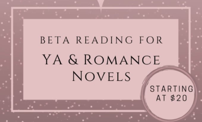 Gig Preview - Beta read your young adult or romance novel