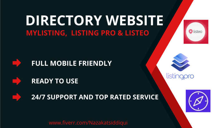 Gig Preview - Develop business directory website by mylisting, listing pro