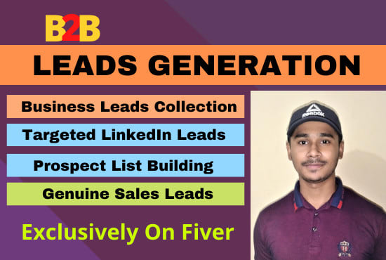 Gig Preview - Do b2b lead generation, linkedin research for your business