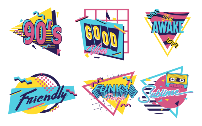 Bestseller - create 80s 90s logo typography