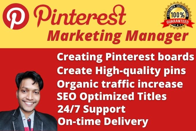 Gig Preview - Be your professional pinterest marketing manager